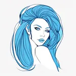 blue hair band image